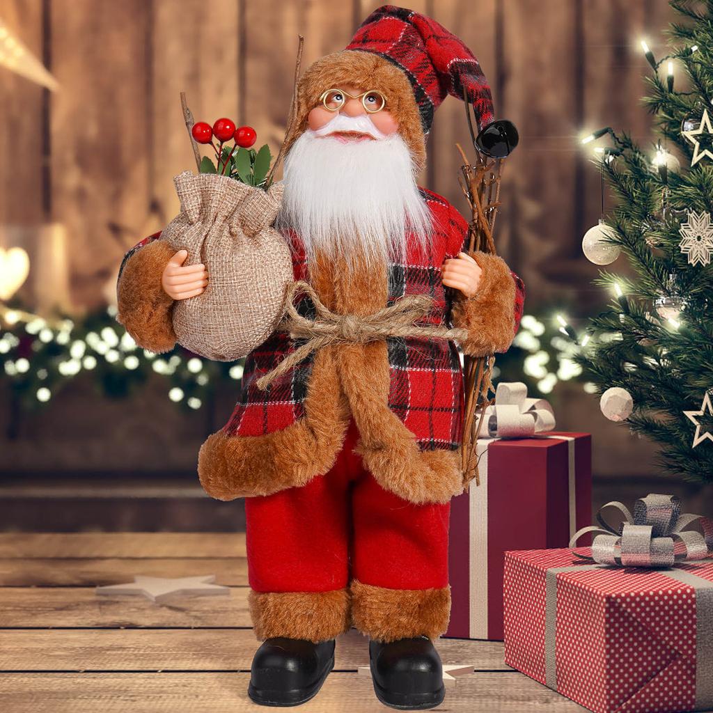 Xmas Decor for Home Navidad Party Ornaments Christmas Ornaments Santa Claus Doll with Gift Bags