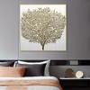 Абстрактное золотое денежное дерево, холст, картины на стене, художественные постеры и принты, современный декор, картины для гостиной, Куадрос
