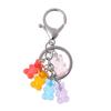 Красочный милый многоцветный медведь подвеска резиновый брелок ювелирные изделия брелок модные аксессуары