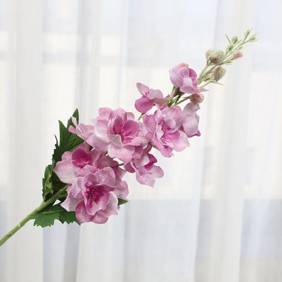 Artificial Flowers Adjustable Plastic Branches Silk Cloth Petals Realistic Violet Design Imitation Flower Wedding Halls Home Decor