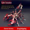 Steel Warcraft Red Scorpion 3D Mechanical Puzzle: High-Difficulty Metal Model Toy