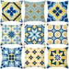 Bohemian Short Plush Pillowcase Geometric Pattern Decorative Pillow Sofa Cushion Cover Combination