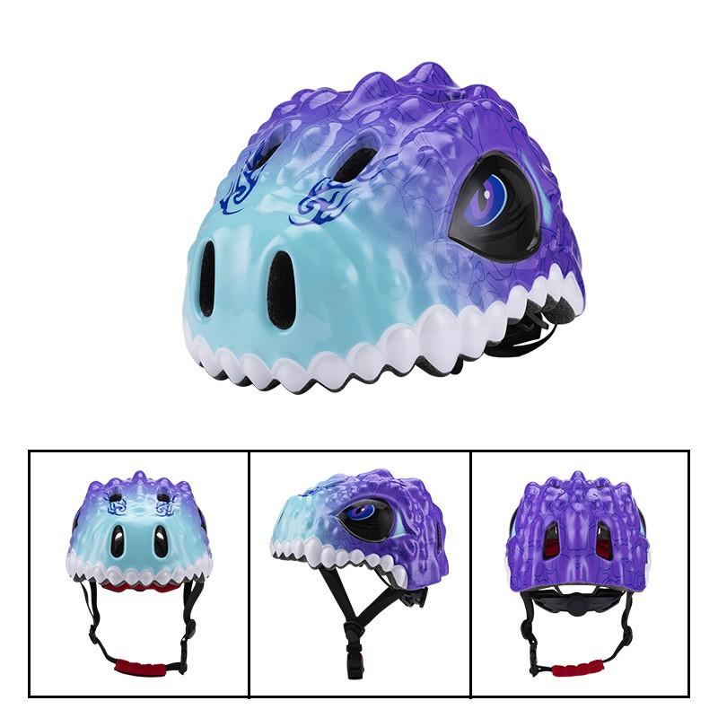 Kids Cartoon Dinosaur Bicycle Helmet Children Cycling Scooter Roller Skating Balance Bike Safety Gear