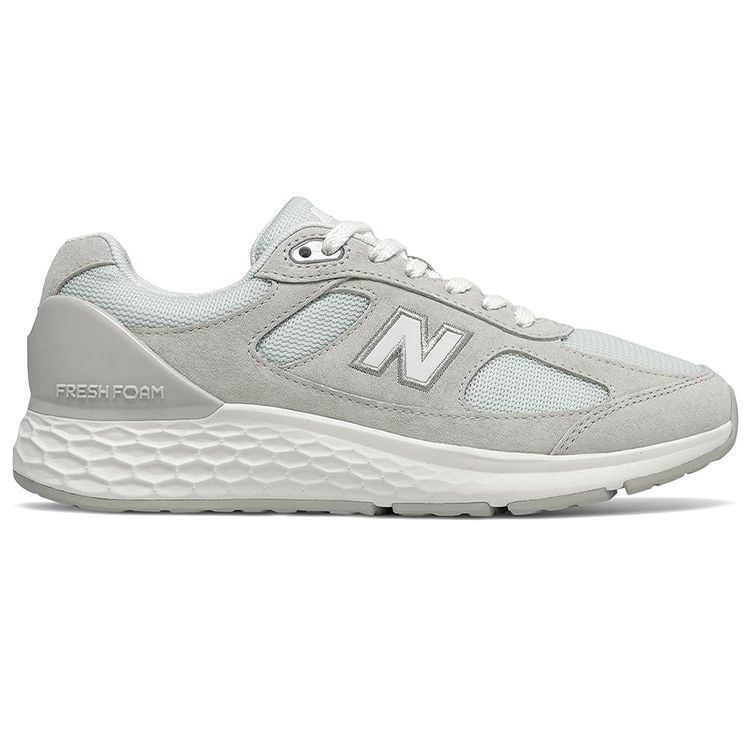 New Balance Nb Fresh Foam 1880 Сетка Синтетическая кожа Низкий верх Кроссовки для бега Женские кроссовки Белый Серый WW1880S1
