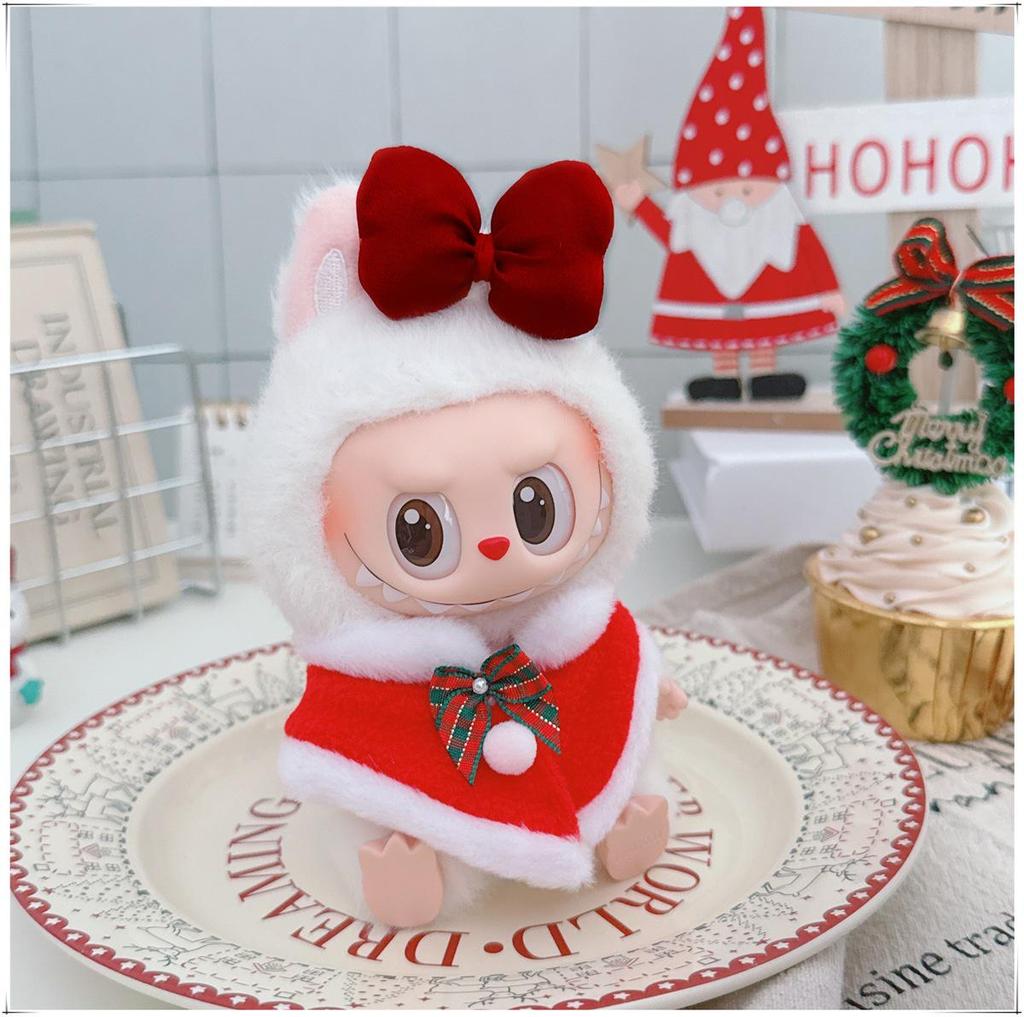 10cm & 15cm Labubu Doll Christmas Outfit: Tree Shawl and Hat