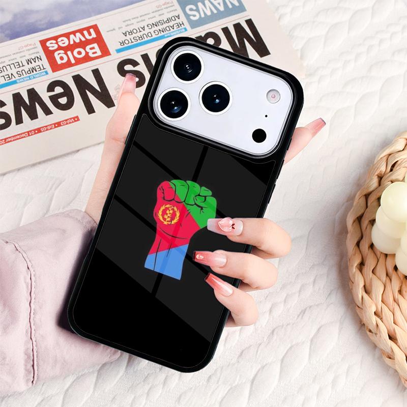 Чехол для телефона с флагом Эритреи для IPhone 17 16e 15 14 13 12 11 Pro Max Air Mini Мягкий защитный чехол