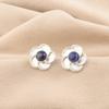 Round Natural Sodalite 925 Sterling Silver Unique New Stud Post Earrings Jewelry EE-157-28