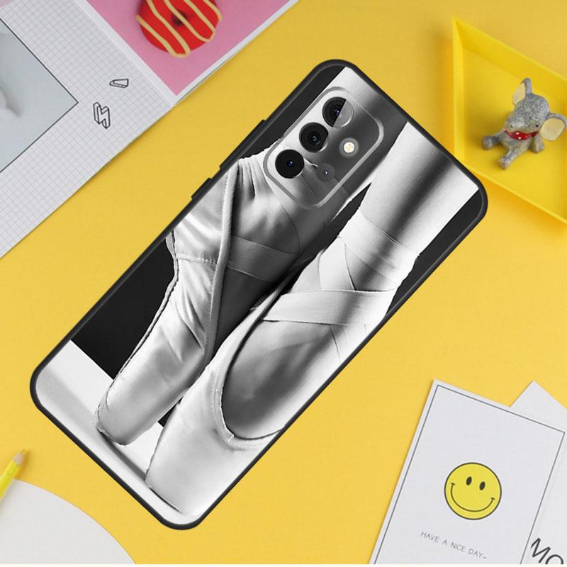 Балетки пуанты для Samsung Galaxy A14 A34 A54 A12 A32 A52 A51 A71 A53 A33 A13 A15 A25 A35 A55 Чехол для телефона