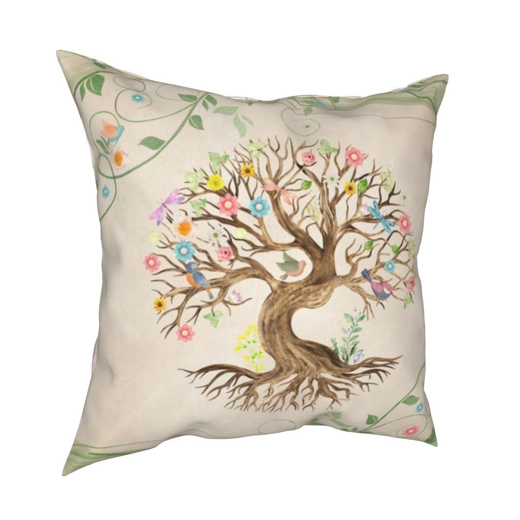 Tree of Life Mystic Viking Pillowcase Bed Cart Holy Gold Cushion Cover Decorative Pillowcase
