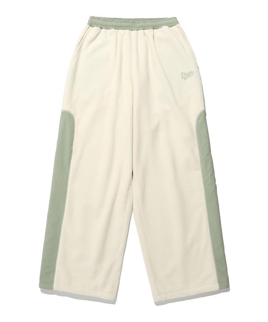 PHYSICAL DEPARTMENT Color Block Fleece Pants Ivory