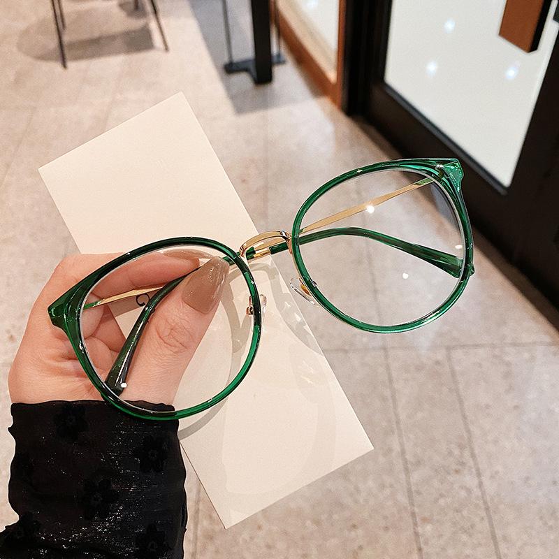 Vintage Retro Glasses Frame For Women Round Shape Anti Blue Light Eyeglass Frames Women High Quality Women'S Glasses
