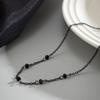 Ingemark Exquisite Elegant Black Crystal Chokers Necklace Women Minimalism Charm Clavicle Thin Chain 2026 New Year Jewelry Gifts