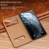 Магнитный чехол-бумажник из натуральной коровьей кожи для iPhone 16 Pro Max 17 15 Plus 14 13 12 11 Xs Xr 8 с окном для просмотра Отвечающий бесплатно