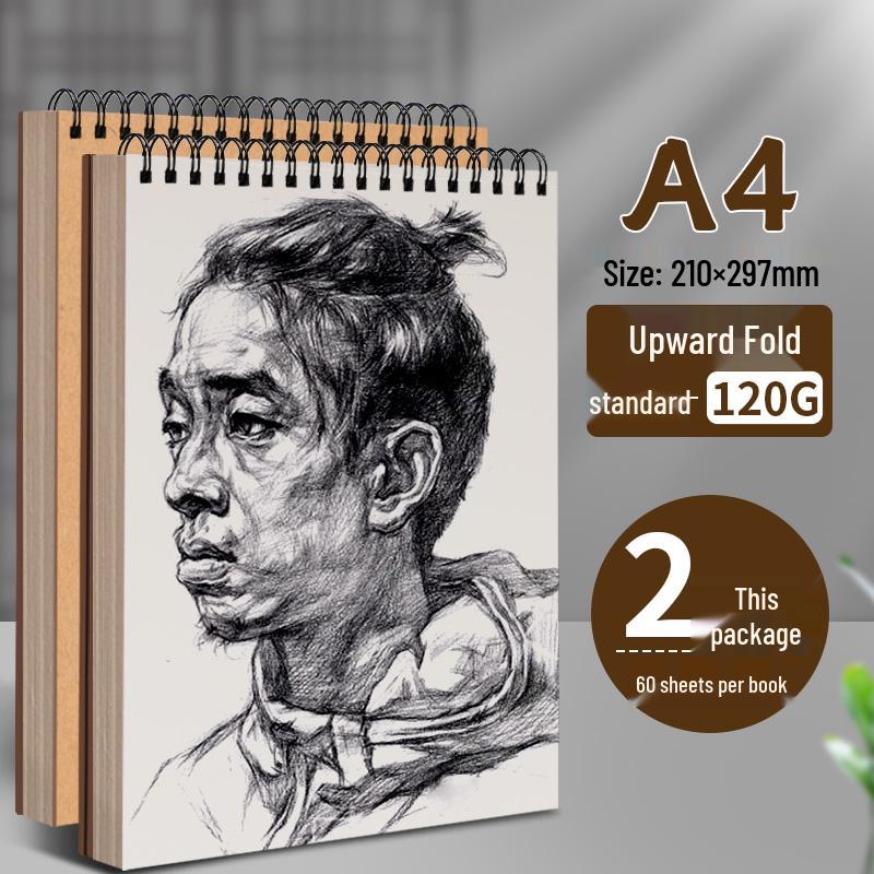 Portable A4 Sketchbook for Art Students - 16K/32K Sizes for Drawing & Sketching