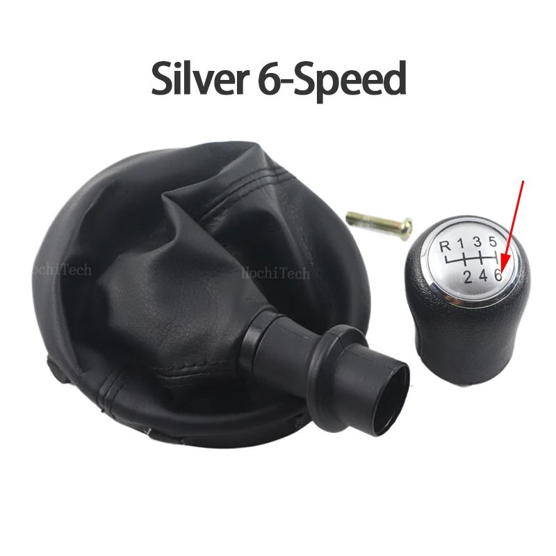 Fit For Volkswagen VW Transporter T5 T5.1 Gp 2003-2011 T6 Car 5 6 Speed Leather Gear Stick Shift Knob