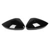 1 Pair Rearview Mirror Cap Gloss Black Exterior Side Wing Mirror Cap for Superb 3V 2015 To 2020