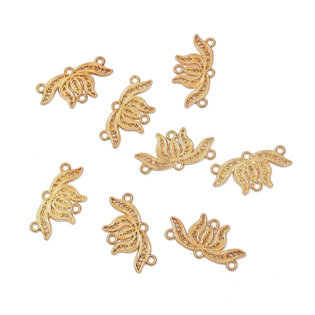5/10 шт. металлический сплав лотос разъем подвески кулон DIY ювелирные изделия аксессуары