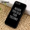 Krajews Любовь Техно Музыка Цитаты Чехол для Телефона Обложка Для iPhone 17 Air 16 15 14 plus 12 13 pro max coque Fundas
