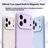 For iPhone 17 Pro Case Compatible with MagSafe Precise Cutouts Liquid Silicone Protective Back Cover