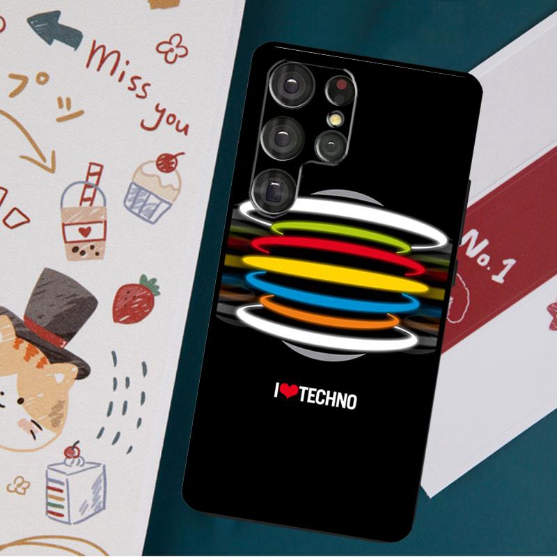 Музыкальный чехол в стиле техно для Samsung Galaxy S23 S21 S22 Ultra Plus S20 FE Note 20 Note 10 S8 S9 S10 Plus, чехол