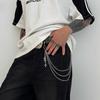 Retro Punk Rock Cross Pants Waist Chain Men Women Jeans Chain Cross Pendant Keychain Jeans Unisex Hip-Hop Jewelry Gift