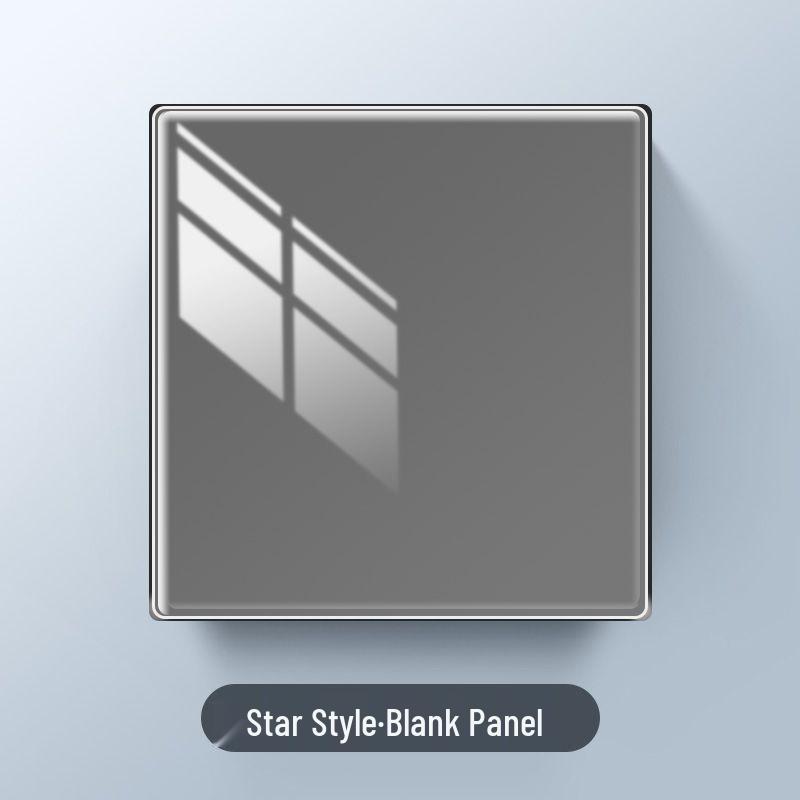 Серия Звезда Глянцевый 86 Тип Двойной Выключатель Розетка Комплект