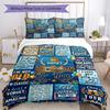 Happy Birthday Wishes 3‑Piece Bedding Set,Soft Duvet Cover with 22 Pillowcases,Multi‑Scene Home Dorm Use,Ideal Gift for Birthday & Holiday