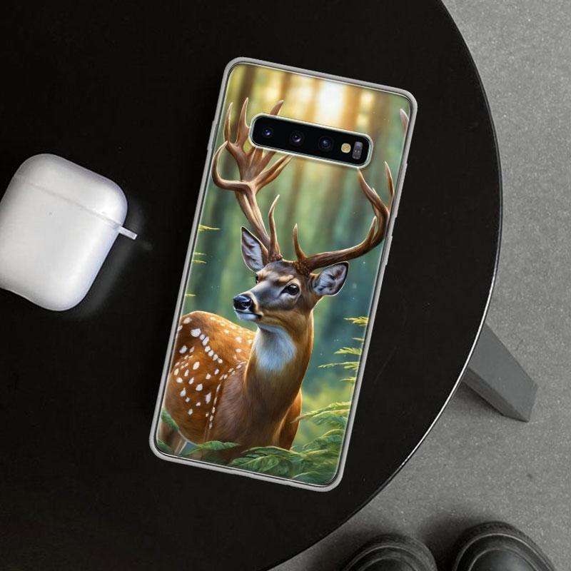 Deer Hunting Camo Phone Case Cover for Samsung Galaxy S26 S25 Edge S24 S23 Ultra S22 Plus S21 FE S20 + Art Customized Fundas Gal