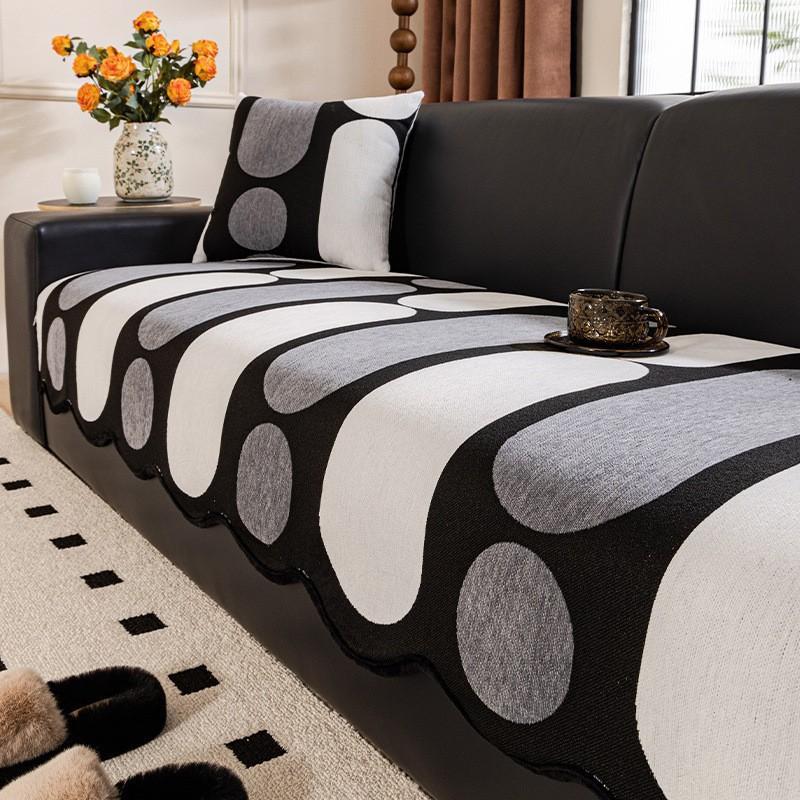 Cute Cartoon Sofa Cushion Modern Anti-slip Couch Cover All Season