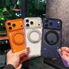 Подходит для Apple 17promax магнитный чехол для мобильного телефона 360 вращающаяся подставка iphone17Air простой прозрачный чехол 17