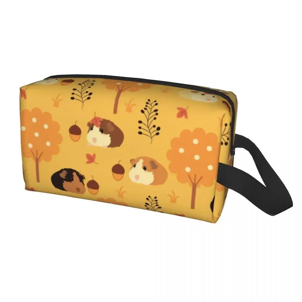 Модная косметичка в виде морской свинки для женщин, дорожный органайзер для косметики, модные сумки для хранения туалетных принадлежностей в виде животных