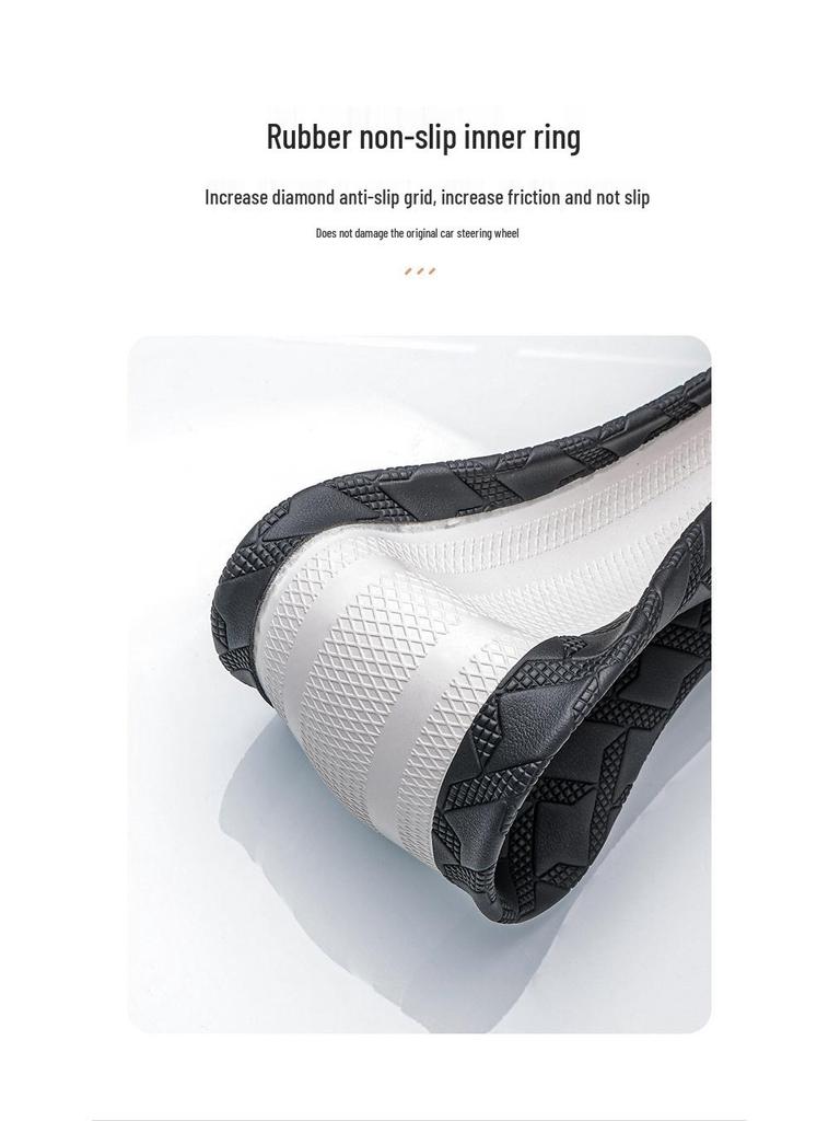 Napa Leather 3D Textured Non-Slip Steering Wheel Cover for Nissan Models