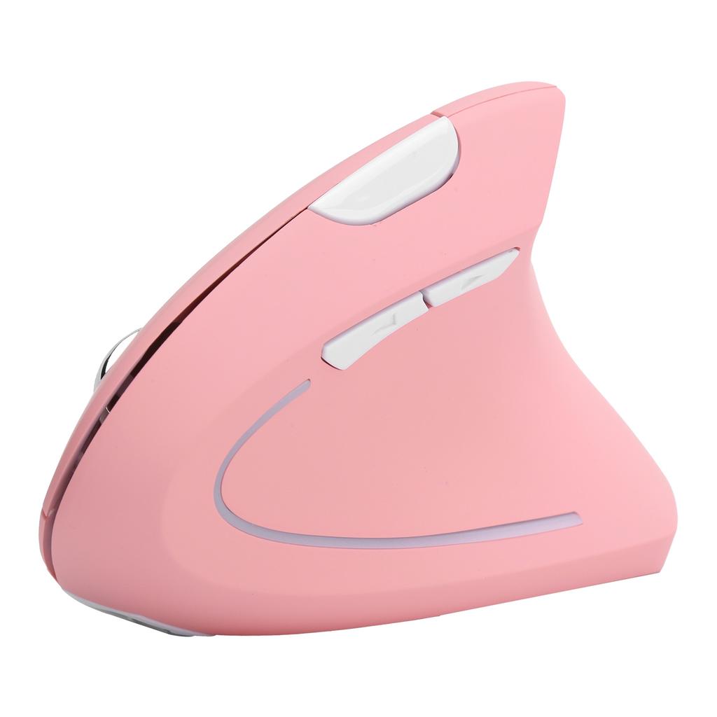 Vertical Mouse USB Wireless Office Gaming Rechargeable Computer Accessories H1 2.4GPink