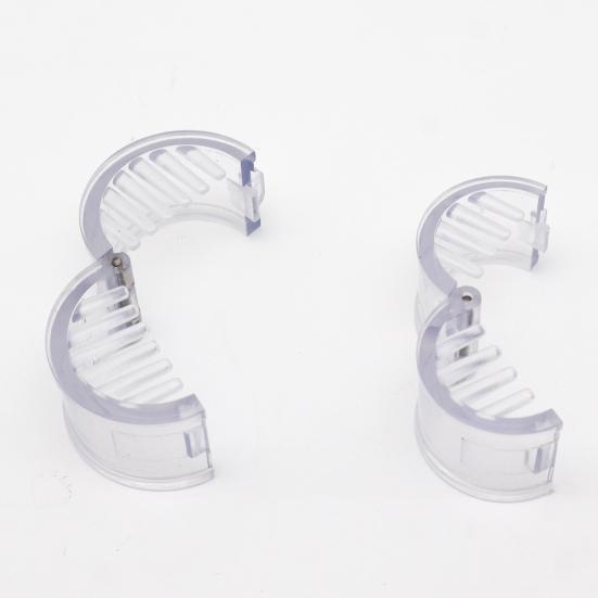 2 шт. Зажим для волос для объема хвоста, прозрачный зажим для укладки волос, нескользящий инструмент для подъема хвоста, компактный аксессуар для волос