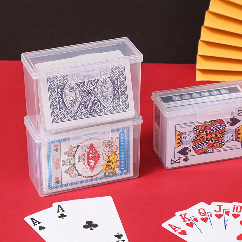 Transparent Plastic Storage Box for Game Cards Bank ID Card lebrity Idol Small Card Holder Small Acssory Storage Box