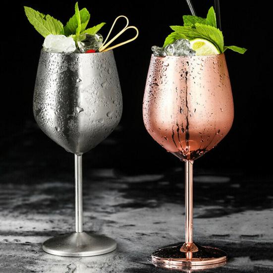 530 мл стеклянный бокал из нержавеющей стали для красного вина, виски, домашний кубок, чашка для сока, напитка