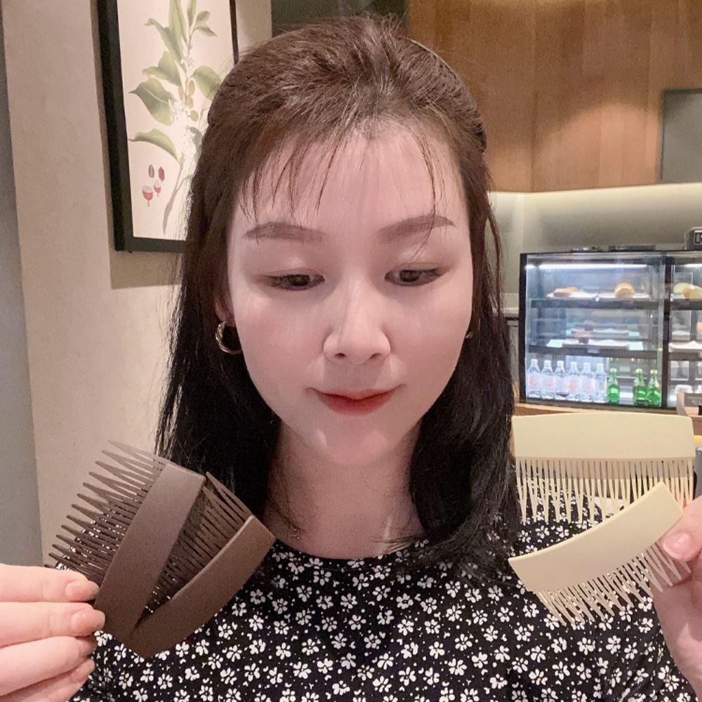 Однотонные фиксированные расчески с зубцами, расческа для укладки волос, головной убор, расческа для детей