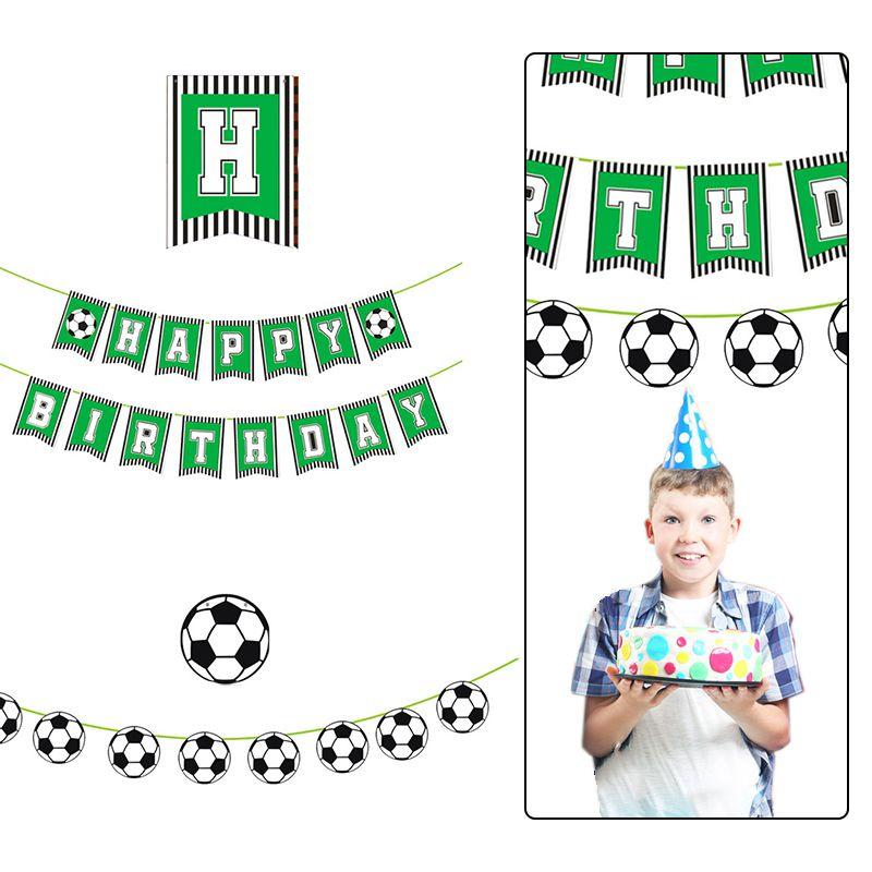 Football Theme Soccer Party Decor Happy Birthday Banner Baby Shower Birthday