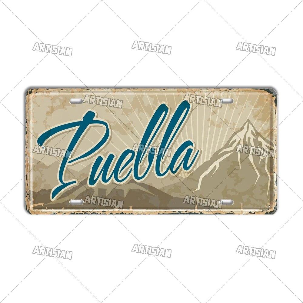 MEXICO License Plate City Metal Tin Plaque Car Metal Sign Wall Decor Garage Bar Pub Club Hotel Cafe Kitchen Home