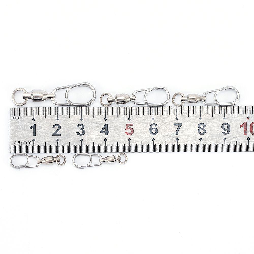 Соединительное кольцо для приманки Рыболовные принадлежности Овальные разъемные кольца Подшипник Вертлюг Защелка Соединитель для джиг-приманки