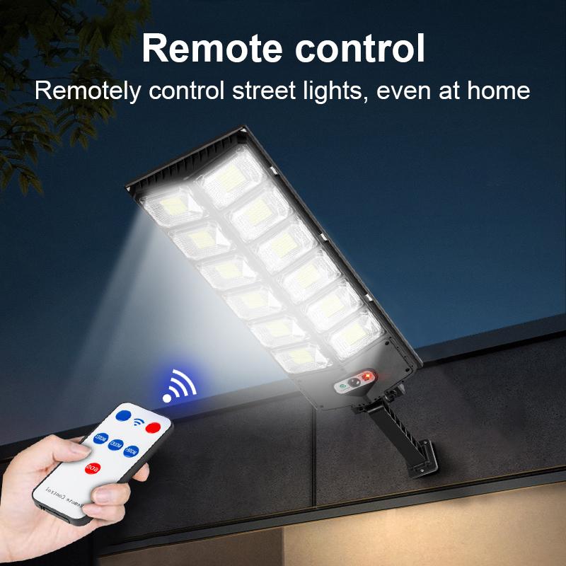 Remote Control Solar Lamp Motion Sensor Lantern LED Lamp Waterproof Solar Light Outdoor Street Lights Wall Light Adjustable Lamp
