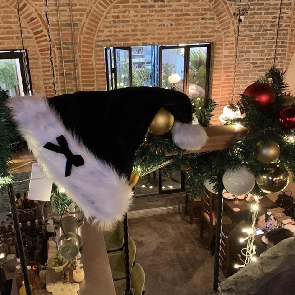 Весёлое Рождественское украшение Рождественская шапка Санта-Клауса Красная плюшевая шапка Санта-Клауса Шапка для детей