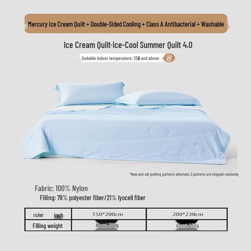 Mercury Ice Silk Cooling Summer Comforter