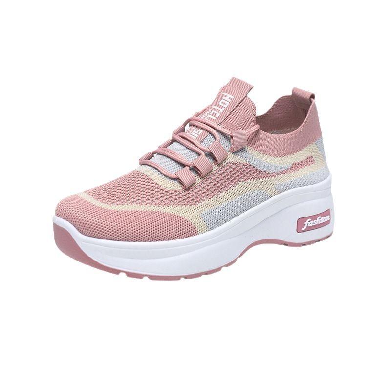 Весенние и летние новинки повседневная обувь из сетчатой ткани женская обувь дышащие и легкие кроссовки легкие сетчатые туфли с мягкой подошвой носки обувь