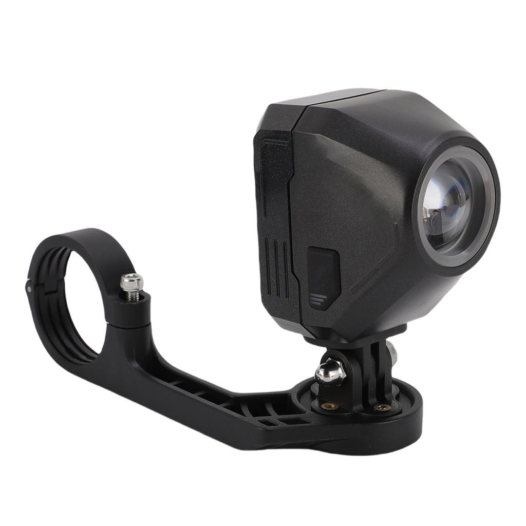 Bike Headlight Wireless Remote Control Front Suspension Light Cycling Headlamp with Bracket Adjustable Brightness Black