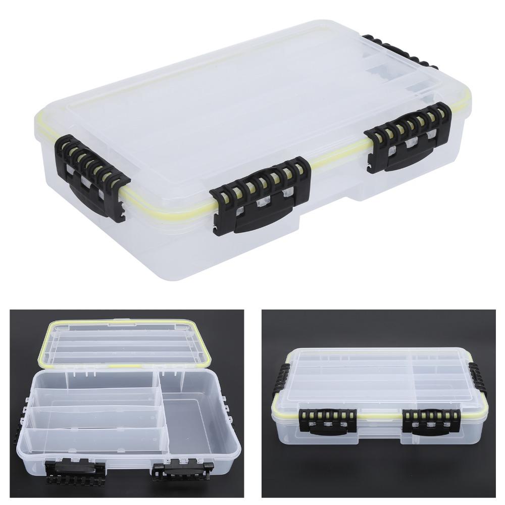 with Removable Partitions Fishing Lure Storage Box Waterproof Fishing Tackle Box Fishing Outdoors