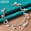 925 Sterling Silver Romantic Pendant Bracelet Jewelry