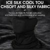 2PCS Breathable Neck Gaiter Face Cover Black Cycling Face Cover Ice Silk Neck Gaiter  Camping