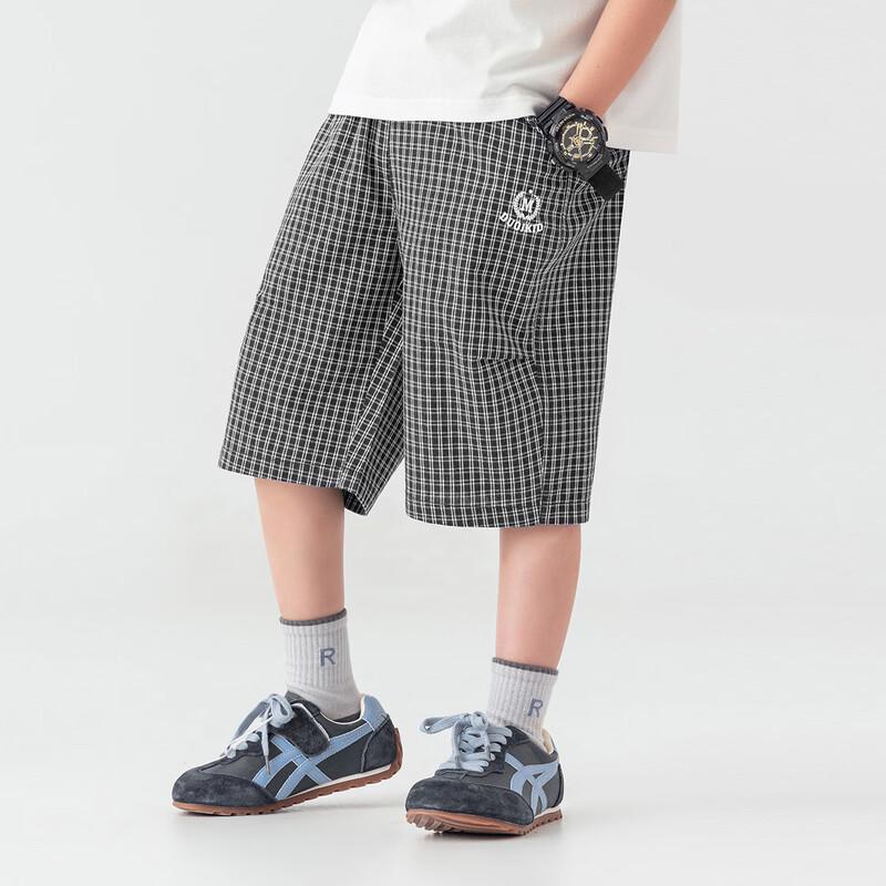 Boys' Japanese Style Plaid Casual Shorts