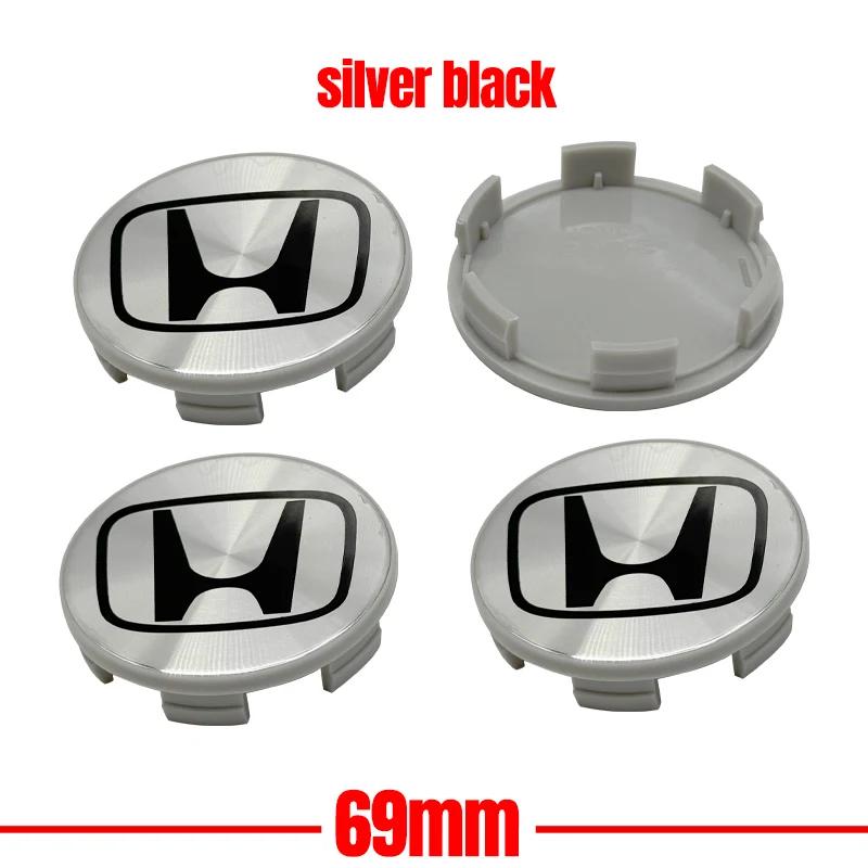 4PCS For Honda Civic Fit Jazz Accord Pilot City HRV Car Wheel Center Covers Decoration Badge Auto Hub Caps Emblem Replacement CUJ3